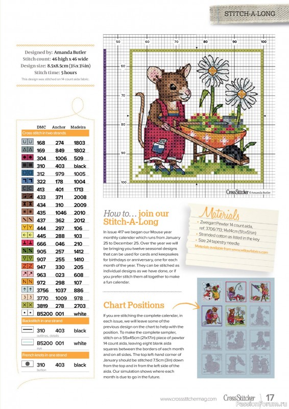 Коллекция вышивки в журнале «CrossStitcher №421 2025»