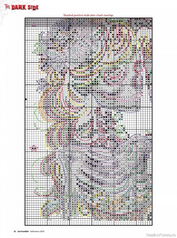 Коллекция вышивки в журнале «Just CrossStitch - Halloween 2025»