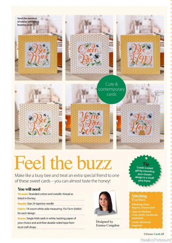 Коллекция вышивки в журнале «Ultimate CrossStitch Cards №58 2025»