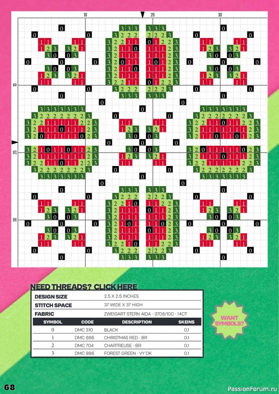 Коллекция вышивки в журнале «XStitch Magazine №30 2024»