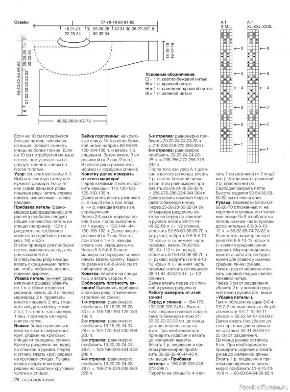 Вязаные модели в журнале «Creazion №4 2024»