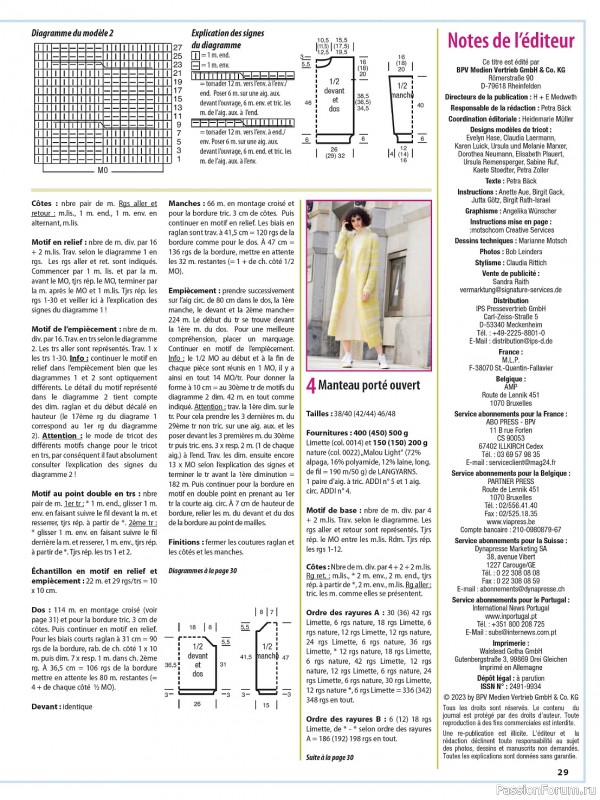 Вязаные модели в журнале «Maille Actuelle №19 2023»