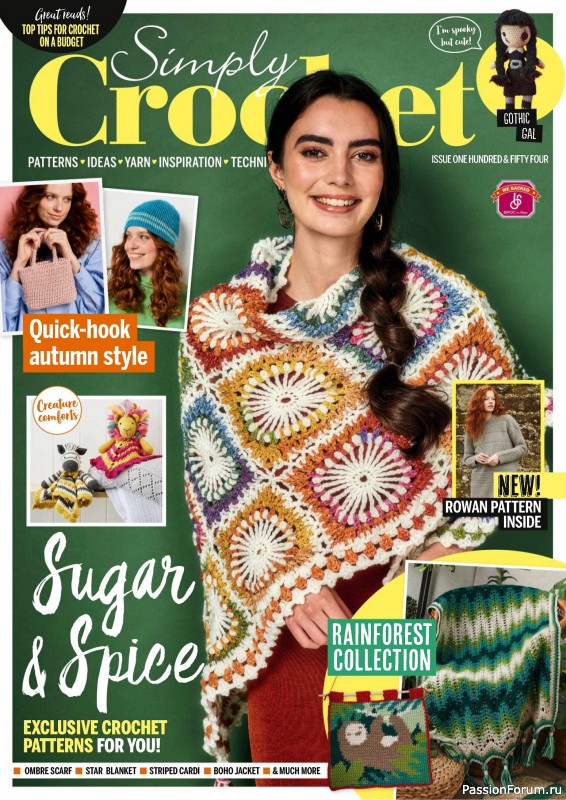 Вязаные проекты крючком в журнале «Simply Crochet №154 2024»