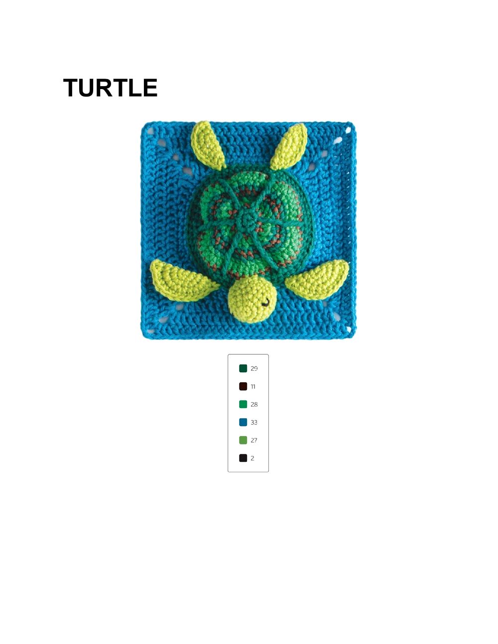 Коллекция "бабушкиных квадратов" в книге «3D Animal Granny Squares»