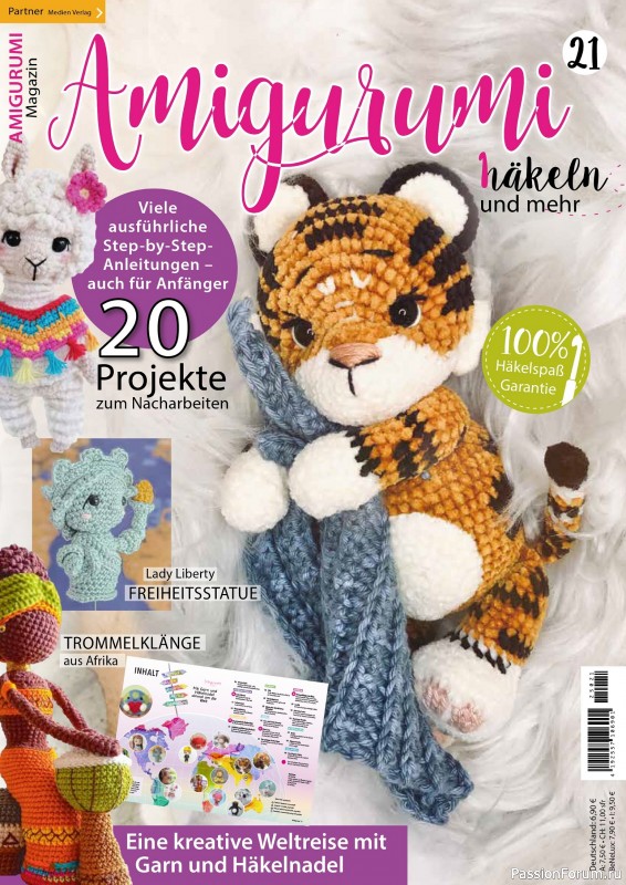 Вязаные проекты крючком в журнале &laquo;Amigurumi Magazin №21 2025&raquo;