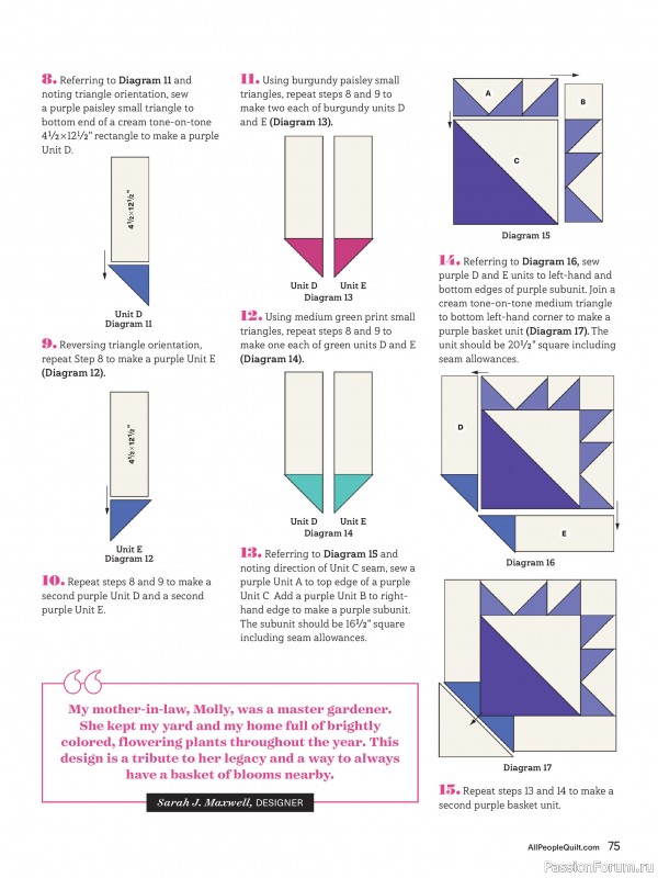 Коллекция проектов для рукодельниц в журнале «American Patchwork & Quilting №195 2025»