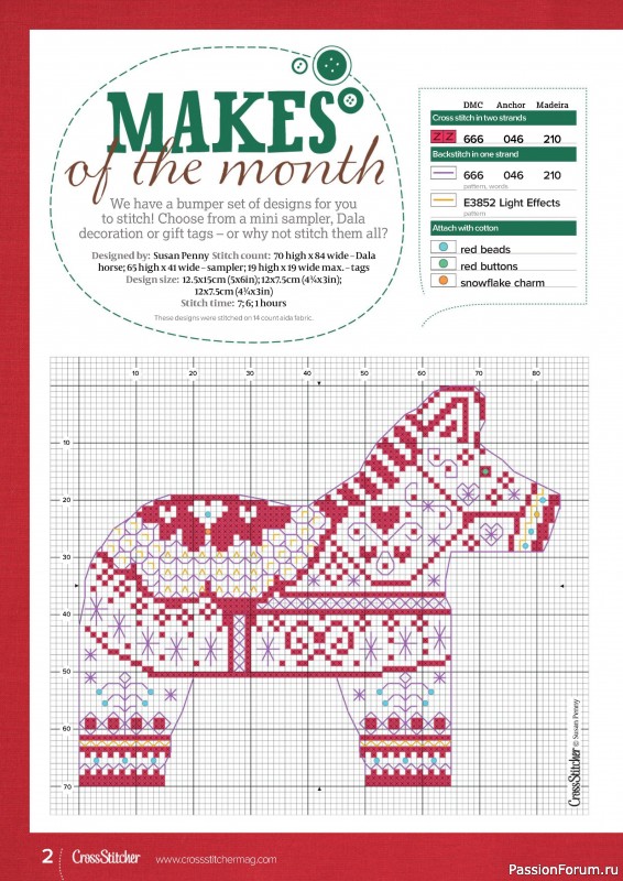 Коллекция вышивки в журнале «CrossStitcher №415 2024»