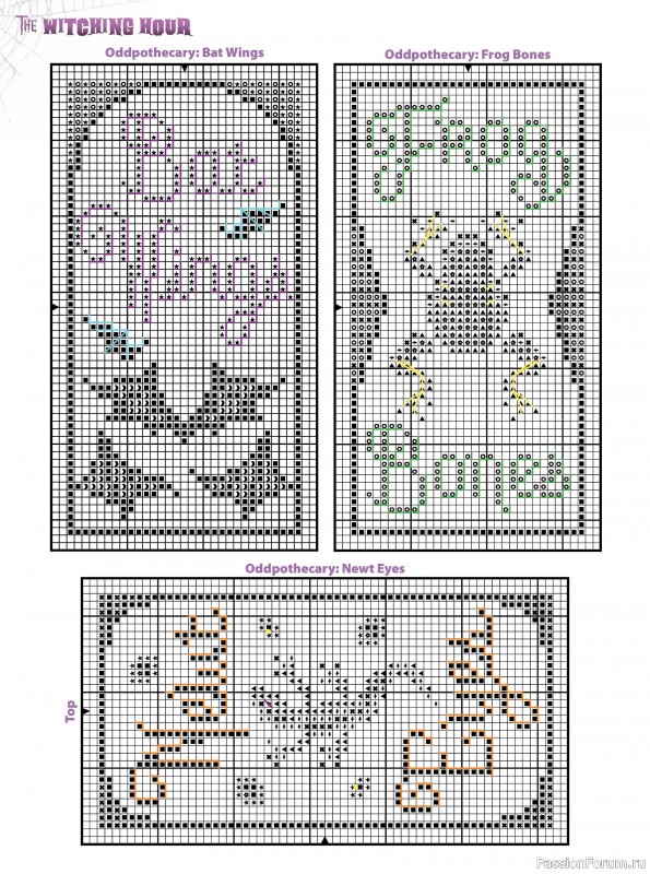 Коллекция вышивки в журнале «Just CrossStitch - Halloween 2024»