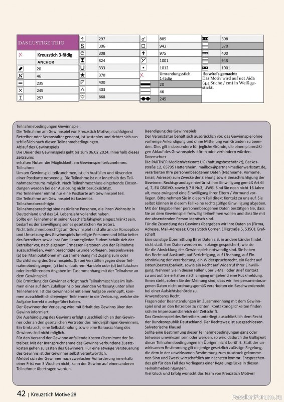 Коллекция вышивки в журнале «Kreuzstich Motive №28 2023»