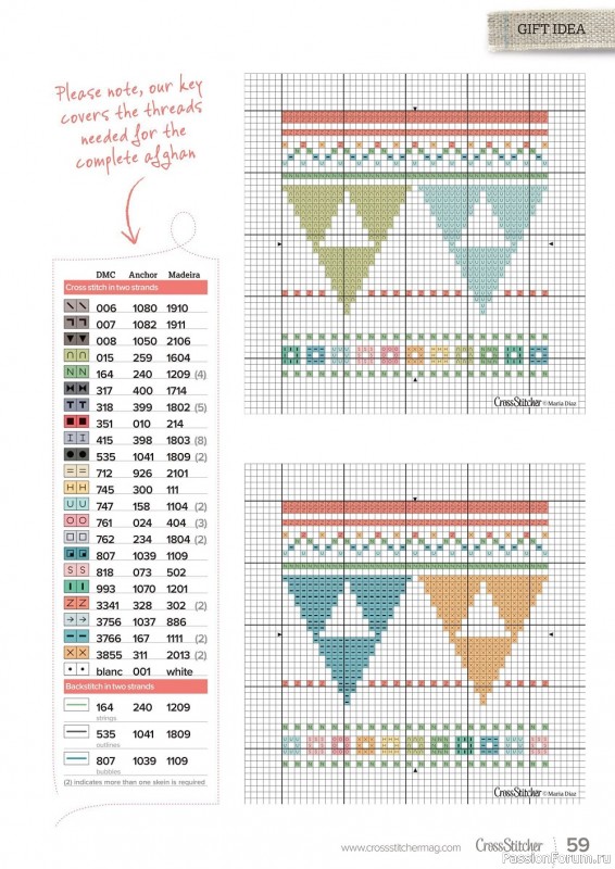 Коллекция вышивки в журнале «CrossStitcher №383 2022»