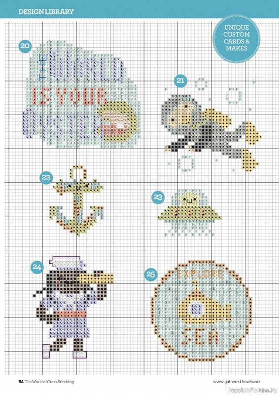 Коллекция вышивки в журнале «The World of Cross Stitching №320 2022»