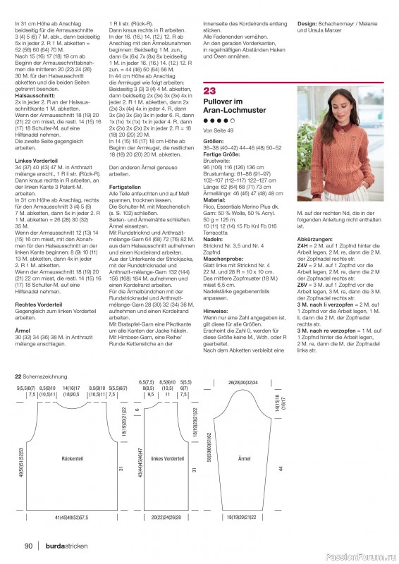 Вязаные модели в журнале «Burda Stricken №4 2020»