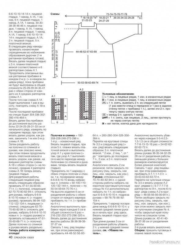 Вязаные модели в журнале «Creazion №1 2023»