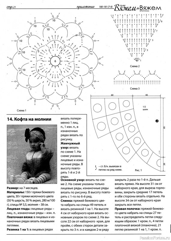 Вязаные модели в журнале «Вяжем сами №180-181 (7-9)»