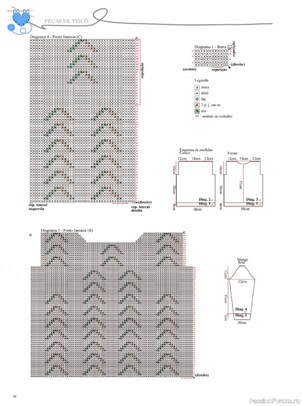 Вязаные проекты в журнале «Guia de Pontos Trico Especial 2018»