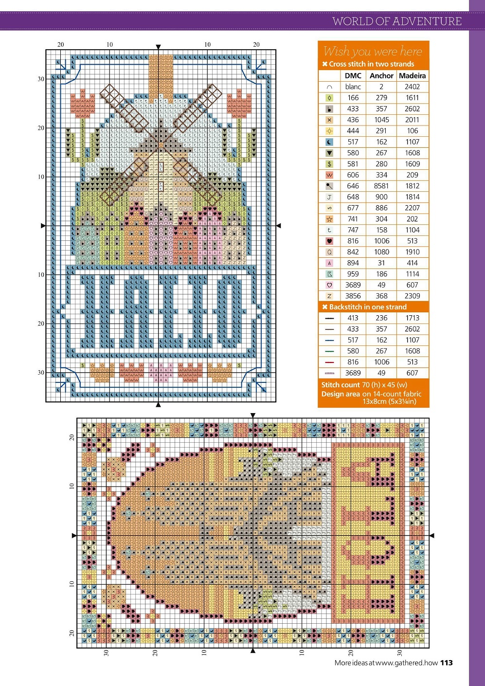 Журнал по вышивке крестом "Contemporary Cross Stitch Collection 2021"