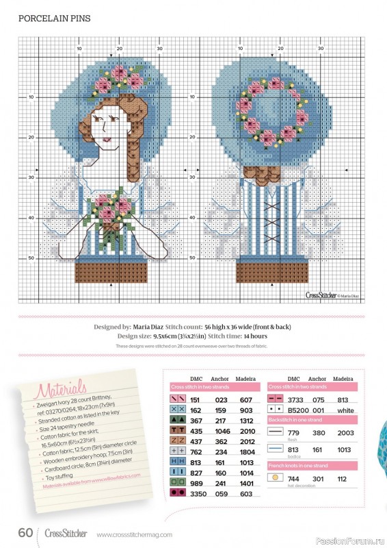 Коллекция вышивки в журнале «CrossStitcher №392 2023»