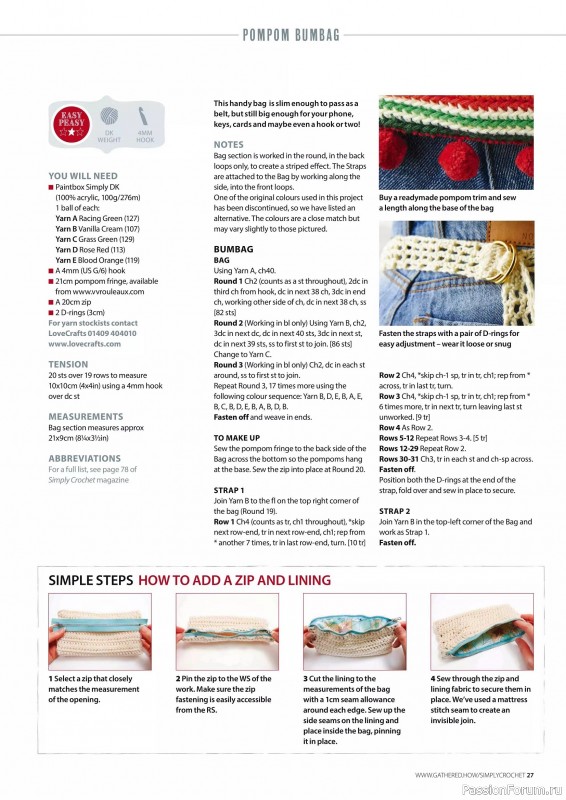 Вязаные проекты крючком в журнале «Simply Crochet №164 2025»