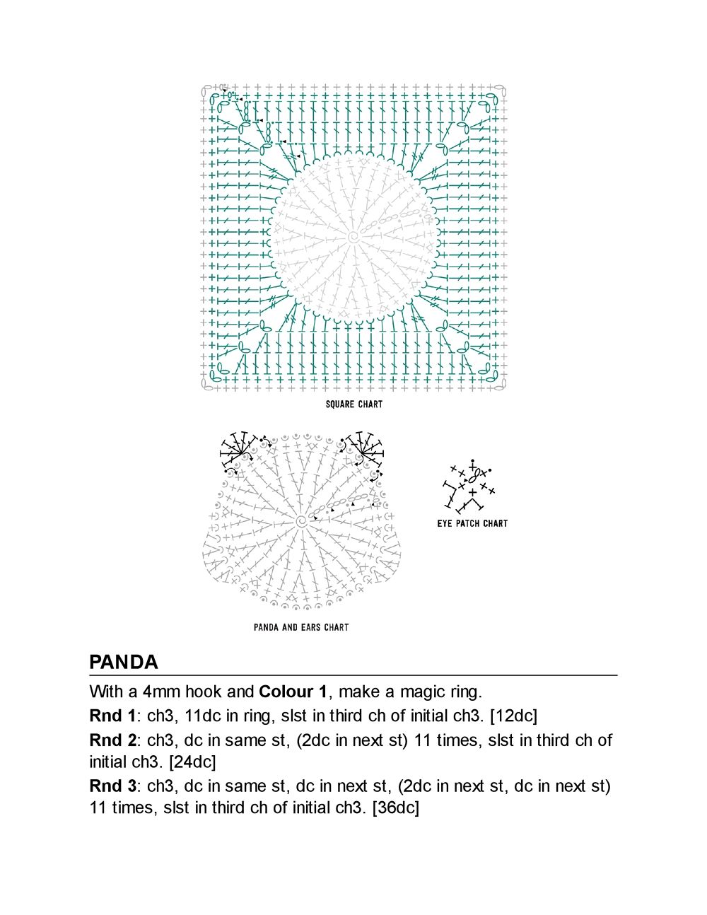 Коллекция "бабушкиных квадратов" в книге «3D Animal Granny Squares»