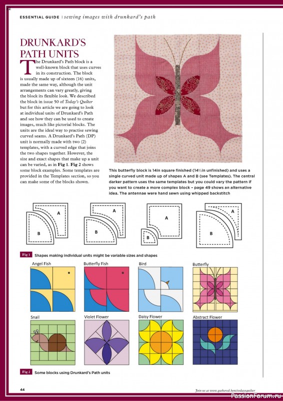 Коллекция проектов для рукодельниц в журнале «Today's Quilter №119 2024»