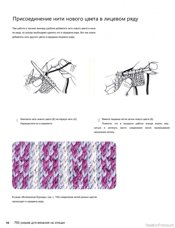 Вязаные проекты в книге «750 узоров для вязания на спицах»
