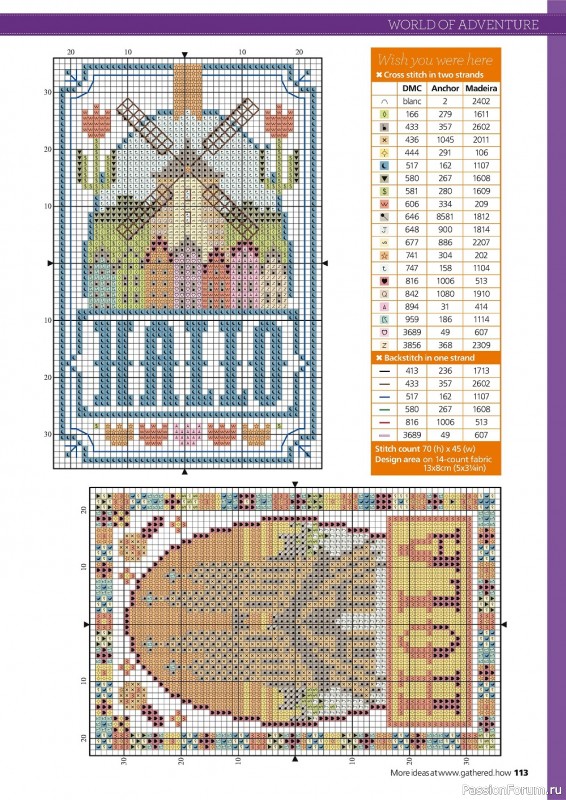 Коллекция вышивки в журнале «Contemporary Cross Stitch Collection 2022»