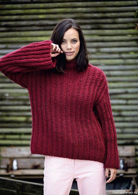 Вязаные модели в журнале «Burda Stricken №1 2020»
