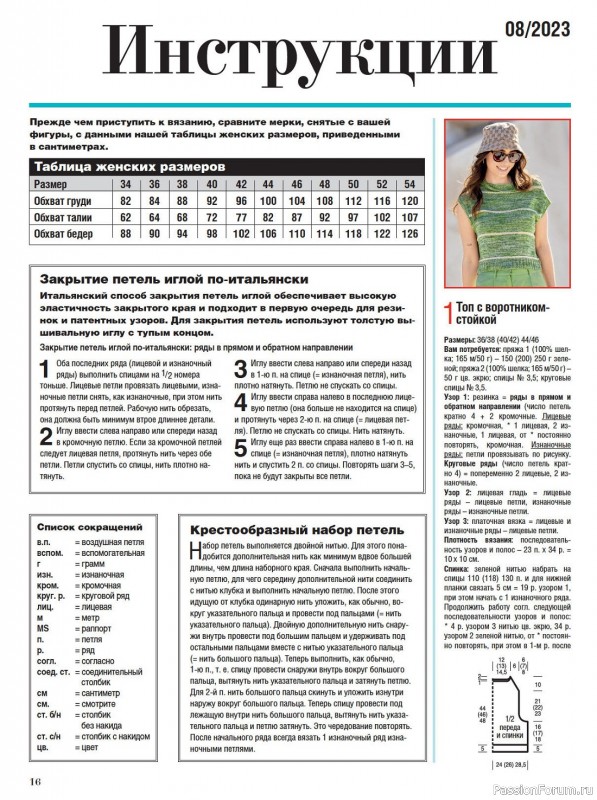 Вязаные модели в журнале «Сабрина №8 2023»