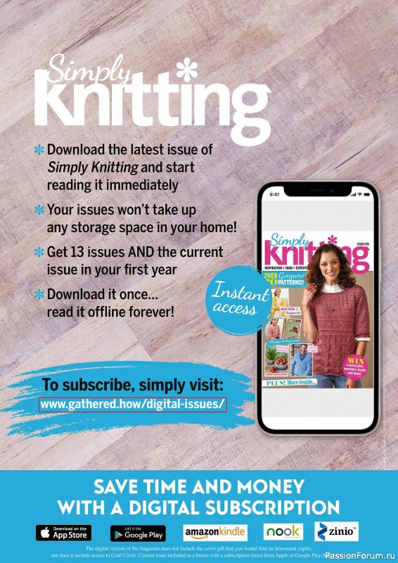 Вязаные проекты спицами в журнале «Simply Knitting №237 2023»