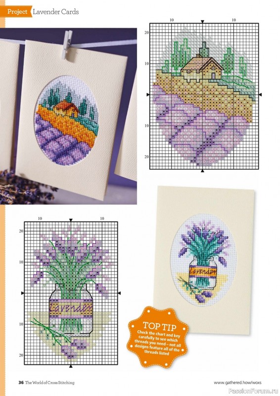 Коллекция вышивки в журнале «The World of Cross Stitching №333 2023»