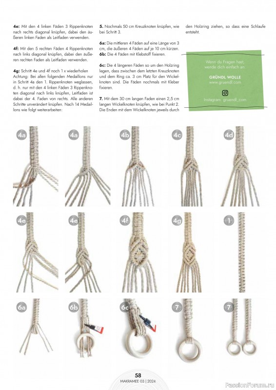 Коллекция проектов для рукодельниц в журнале «Hakeln Sonderheft - Makramee №3 2024»