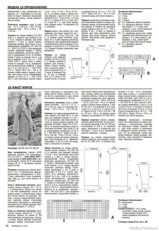 Вязаные модели в журнале «Verena №3 2024»
