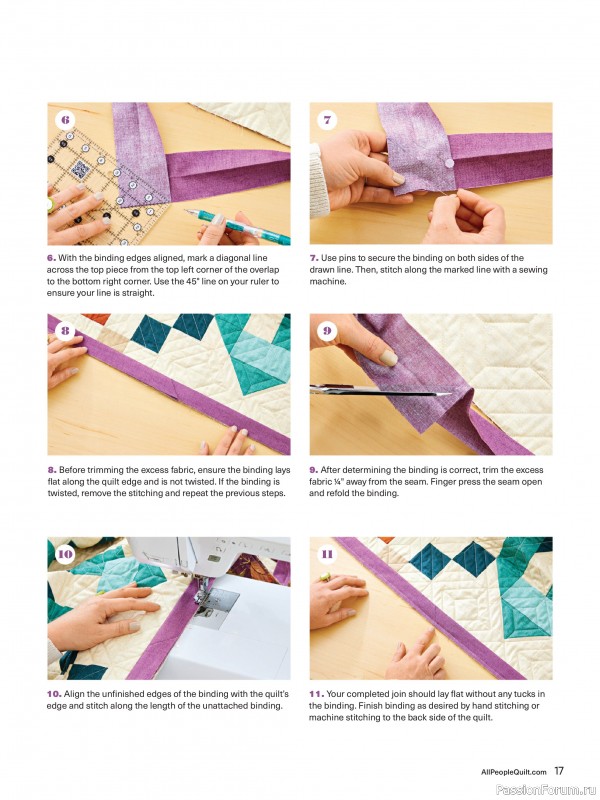 Коллекция проектов для рукодельниц в журнале «American Patchwork & Quilting №195 2025»