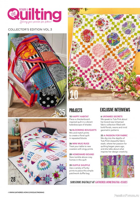 Коллекция проектов для рукодельниц в журнале «Love Patchwork & Quilting №144 2024»