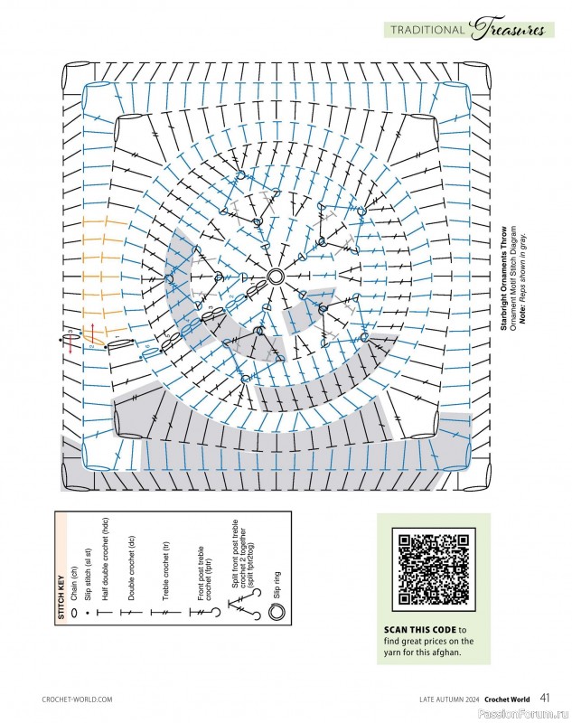 Вязаные проекты крючком в журнале «Crochet World - Late Autumn 2024»