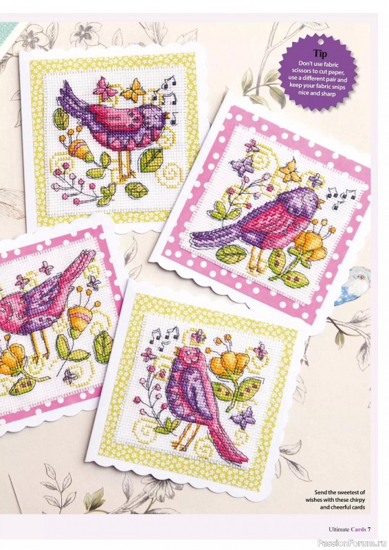 Коллекция вышивки в журнале «Ultimate CrossStitch Cards №58 2025»
