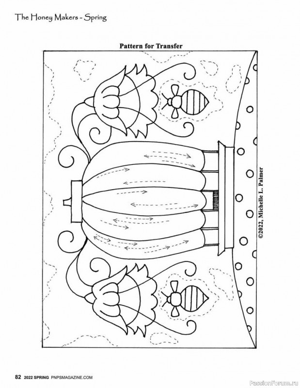 Новые техники рукоделия в журнале «Punch Needle & Primitive Stitcher-Spring 2022»