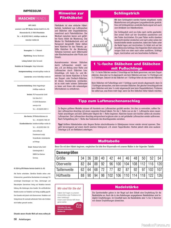 Вязаные модели в журнале «Maschentrends №3 2024»