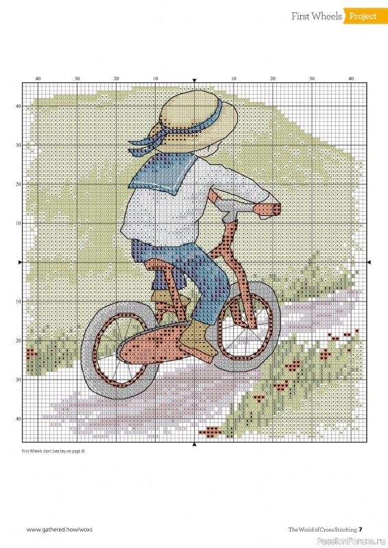 Коллекция вышивки в журнале «The World of Cross Stitching №349 2024»