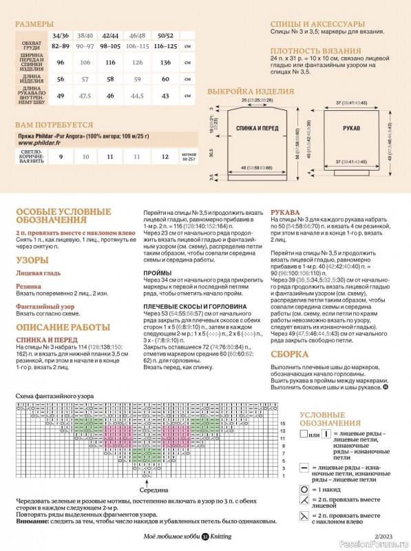 Вязаные модели в журнале «Knitting. Вязание №2 2023»