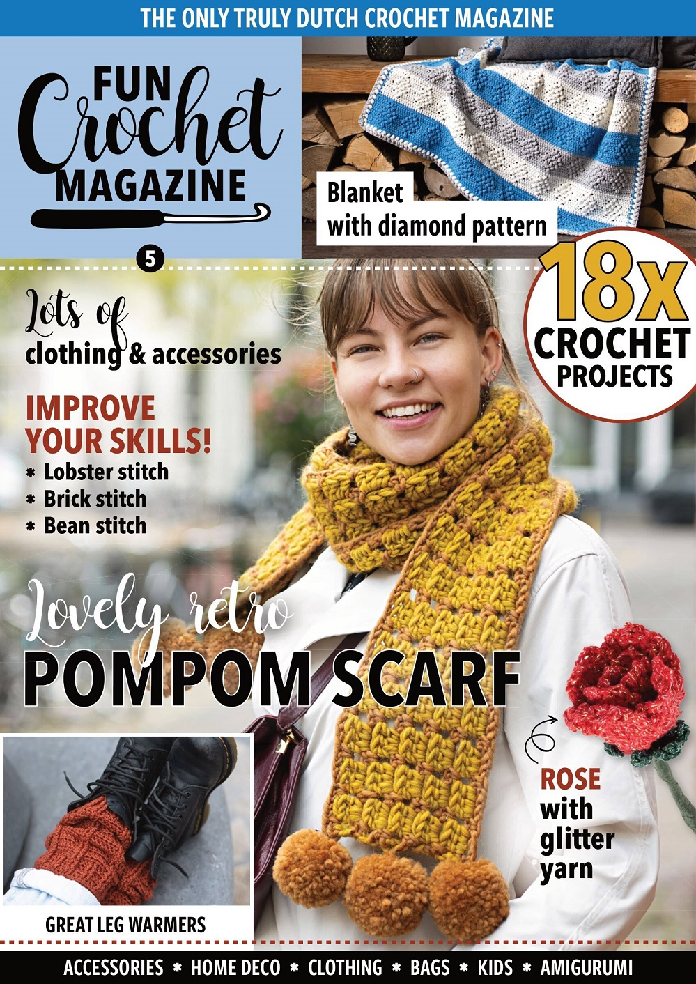 Вязаные модели крючком в журнале «Fun Crochet Magazine №5 2022»