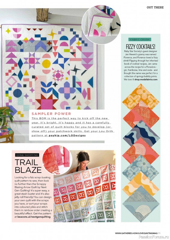 Коллекция проектов для рукодельниц в журнале «Love Patchwork & Quilting №145 2024»