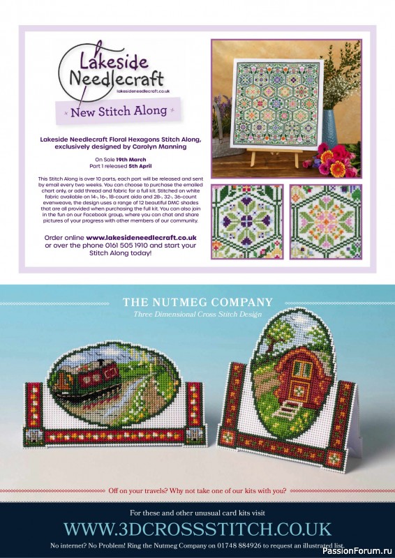 Коллекция вышивки в журнале «The World of Cross Stitching №358 2025»