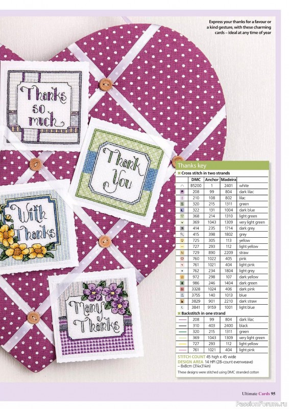 Коллекция вышивки в журнале «Ultimate CrossStitch Cards №58 2025»