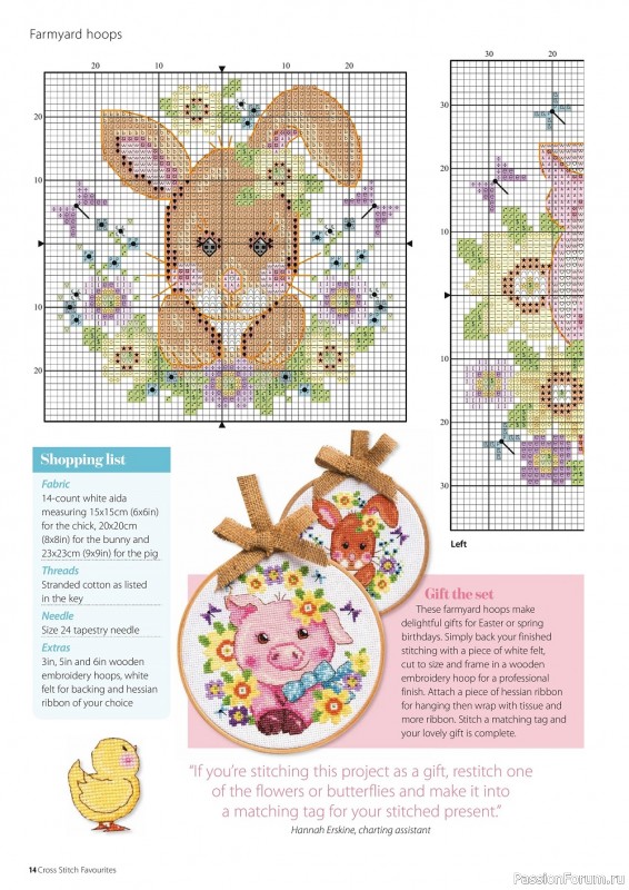 Коллекция вышивки крестиком в журнале «Cross Stitch Favourites - Spring/Summer 2022»