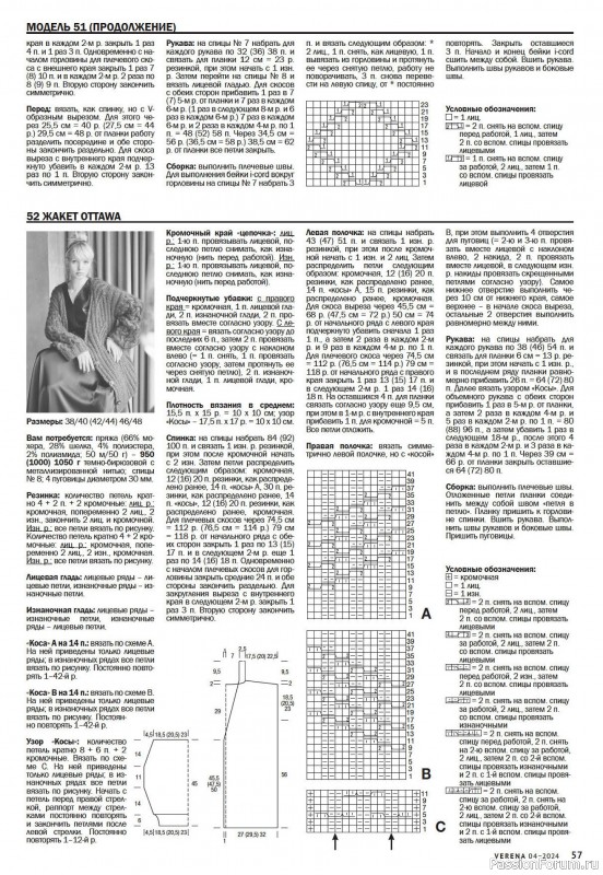 Вязаные модели в журнале «Verena №4 2024»