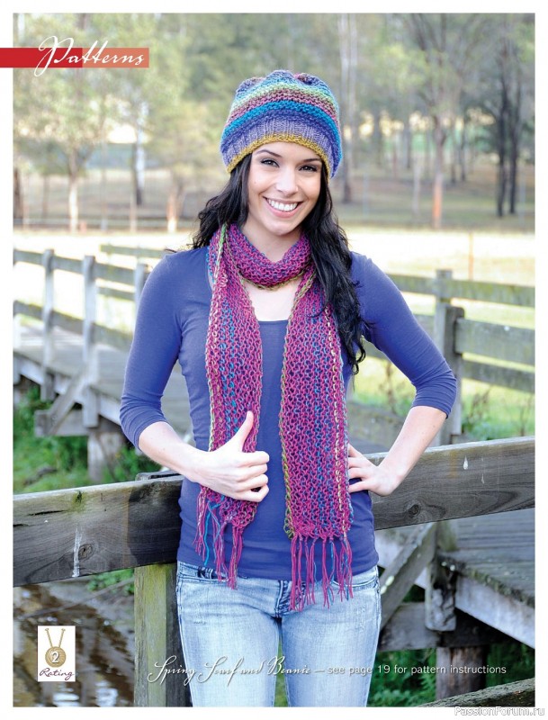 Вязаные проекты в журнале «Beanies Shawls & Scarves – April 2023