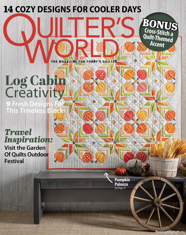 Коллекция проектов для рукодельниц в журнале &laquo;Quilter&#039;s World - Autumn 2025&raquo;