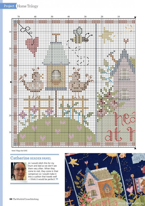 Коллекция вышивки в журнале «The World of Cross Stitching №335 2023»