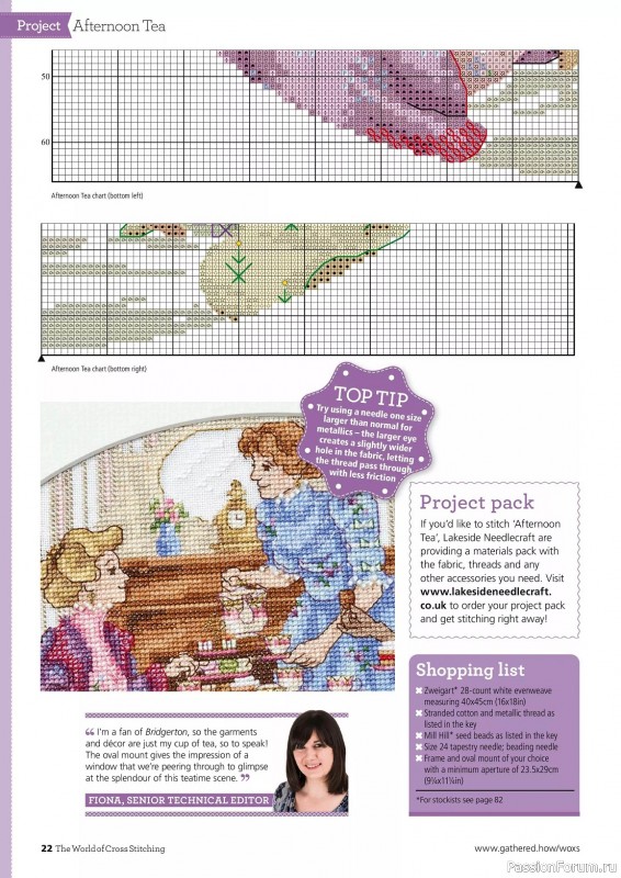 Коллекция вышивки в журнале «The World of Cross Stitching 342 2024»